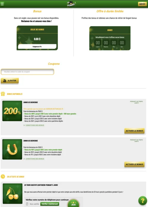 Bonus Ma Chance Casino<